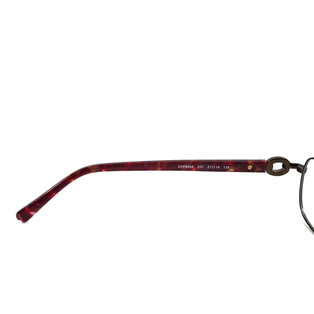 Diane Von Furstenberg Eyeglasses Frames DVF8046 207 Bronze Burgundy 51-16-135